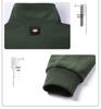 Men's Warm Fleece Stand Collar Half-Zip Pullover Plus Size Hoodie
