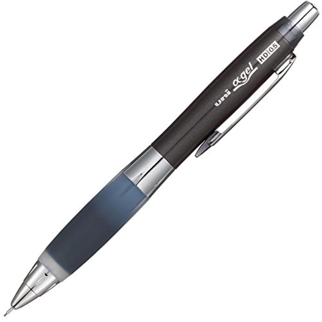 Mitsubishi Pencil Alpha Gel Mechanical Pencil 0.5mm, Slightly Firm Lead, Black M5618GG1P.24