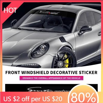 2025 Hot Auto Front Windshield Stickers Reflective Car Tuning Vinyl Decal 3D Stickers For Volkswagen Golf-5 6 7 Lavida Polo Tigu