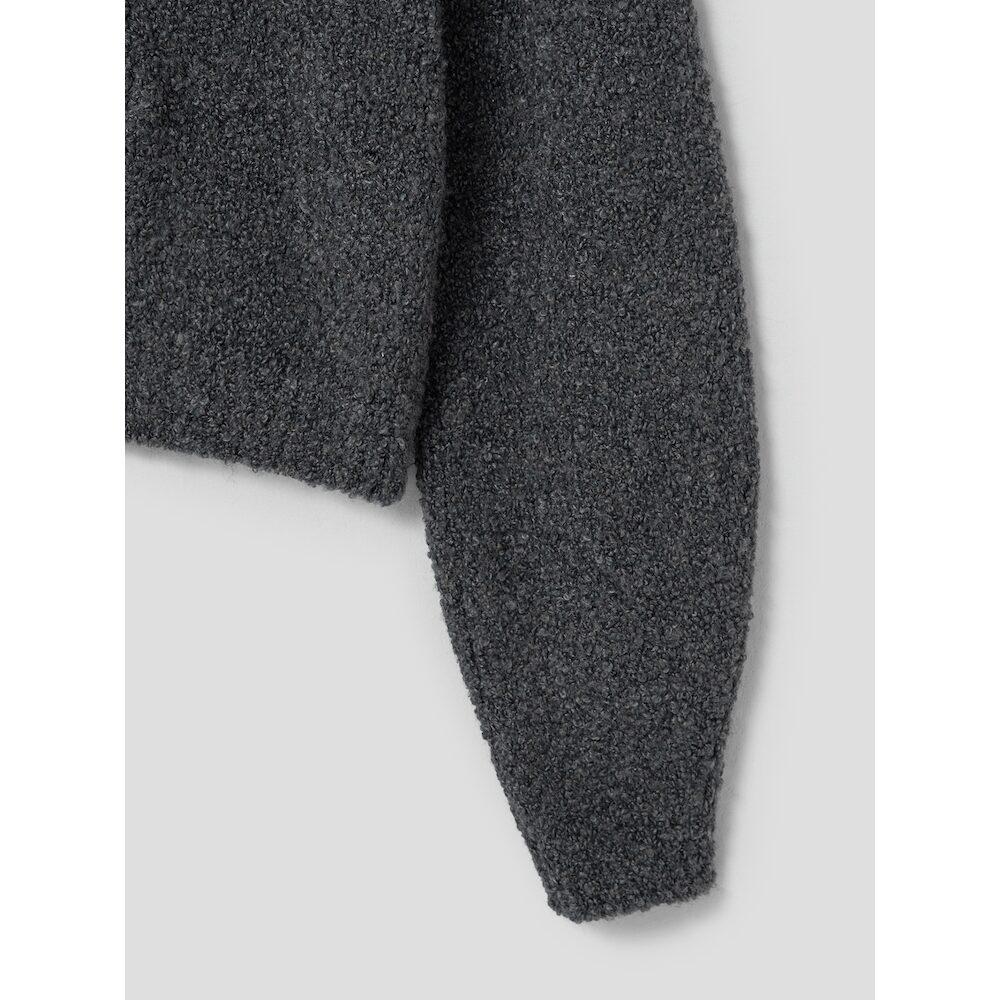 Anggae Twisted Moss Pullover Dark Gray
