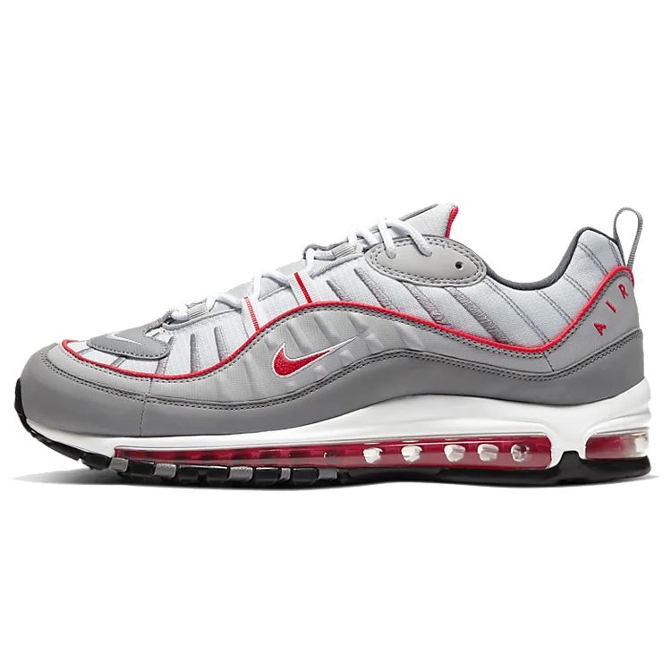 

Nike Air Max 98 Particle Grey Red Мужские кроссовки Track-Red Iron-Grey CI3693-001 40.5