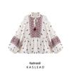 2025 Women's European & American Style Spring Fashion Print Shirt