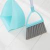 Kids Dustpan Set Soft Fur Plastic Small Broom Dustpan for Baby Kids Toys Kindergarten Green