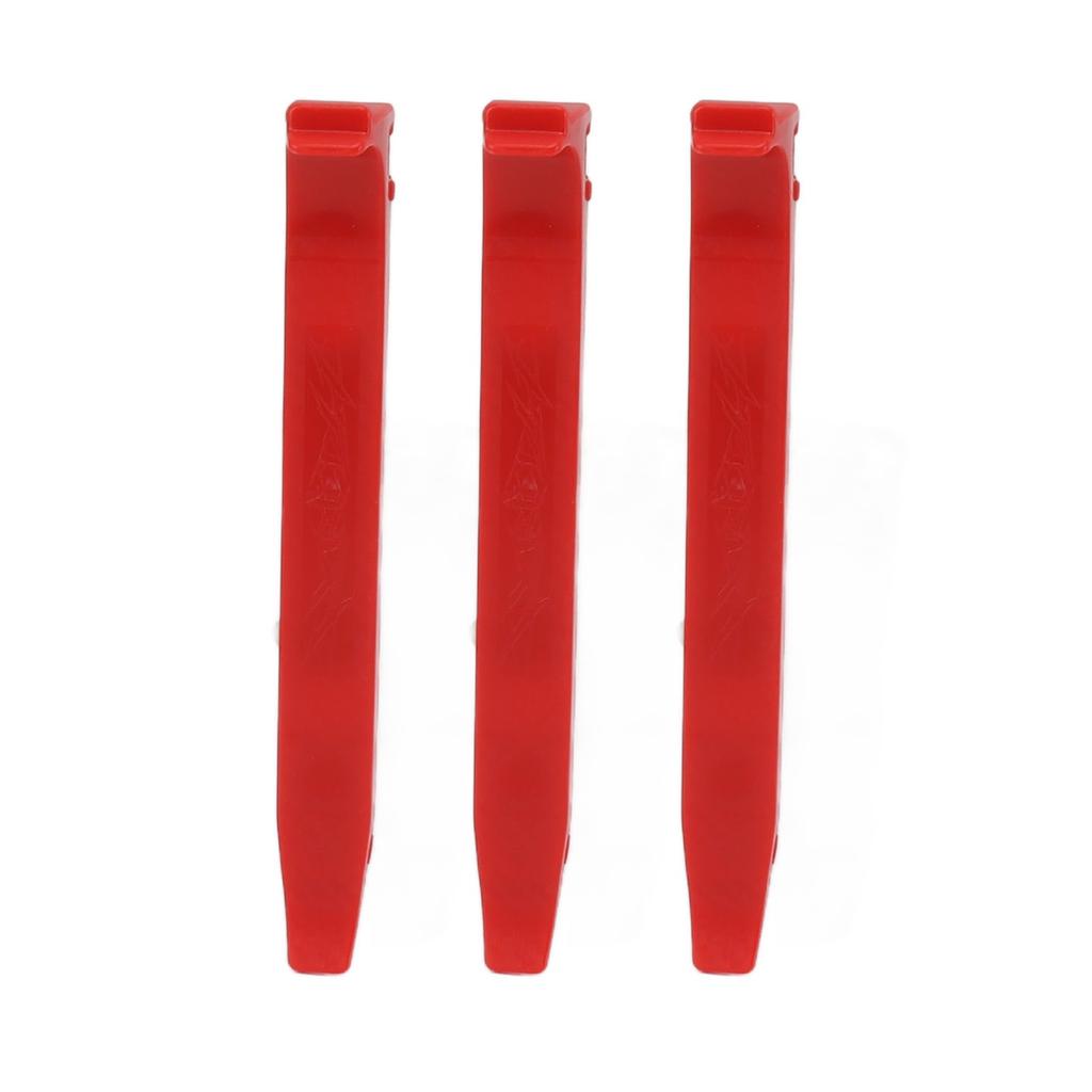 3 Pcs Bike Tire Lever PC Glass Fiber High Strength 16mm Widening Ergonomic Anti Slip Bike Tire Prying Rod Red