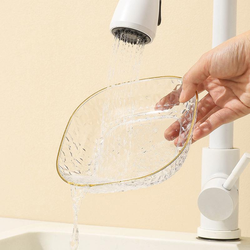 Phnom Penh Transparent Anti-Drop Small Fruit Plate, Living Room Household Snack Plate, Candy Plate, Small Exquisite Front Desk Melon Seed Plate