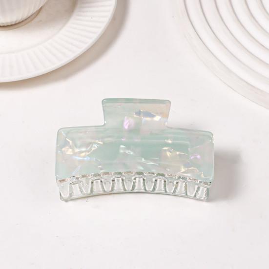 Bunte Krallenclips Mittlere Größe Quadratische Haarklammern Leichte Haarclips Kreative Styling-Haaraccessoires für Damen Mädchen