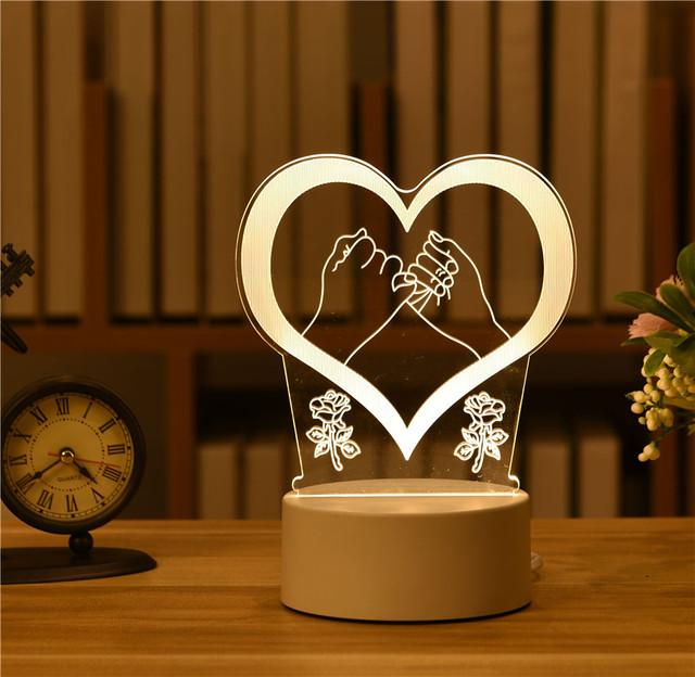 Cute Anime Figures 3D Led Night Light Model Toys Children Bed Room Decor Birthday Gift Christmas Gifts for Kids