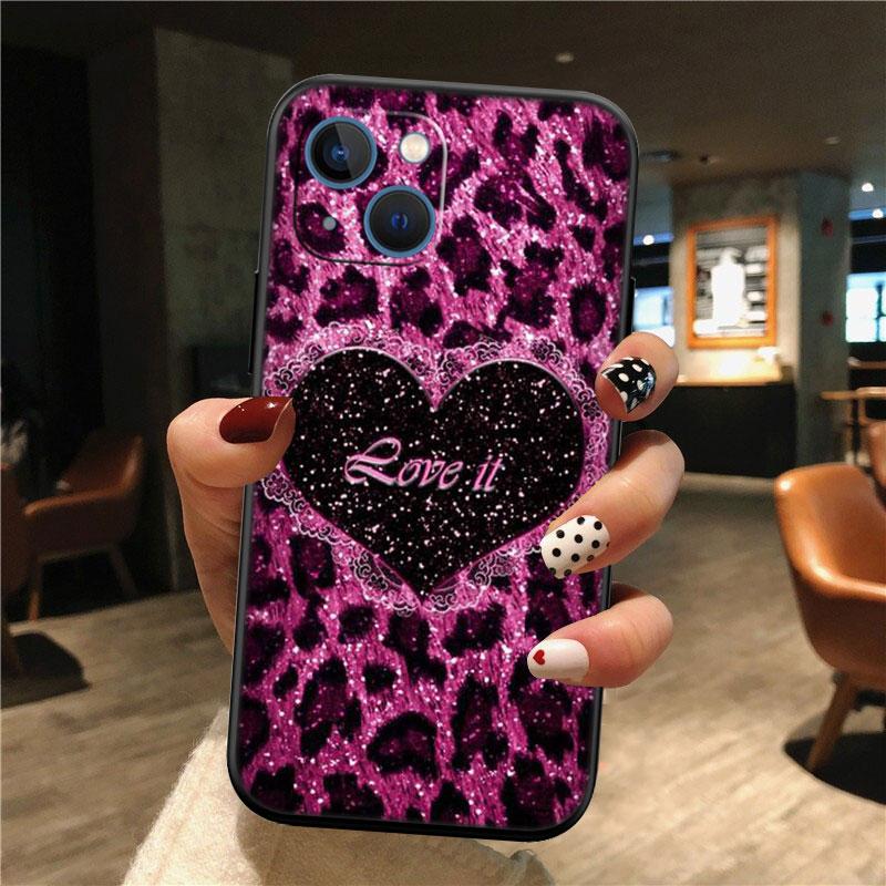 

IK43 Leopard Printing Pink Shell Phone Case for Samsung Galaxy Note 10 20 S23 S24 S25 Ultra FE Plus Edge Lite A02S A35 A07 A17 Galaxy S23 Ultra