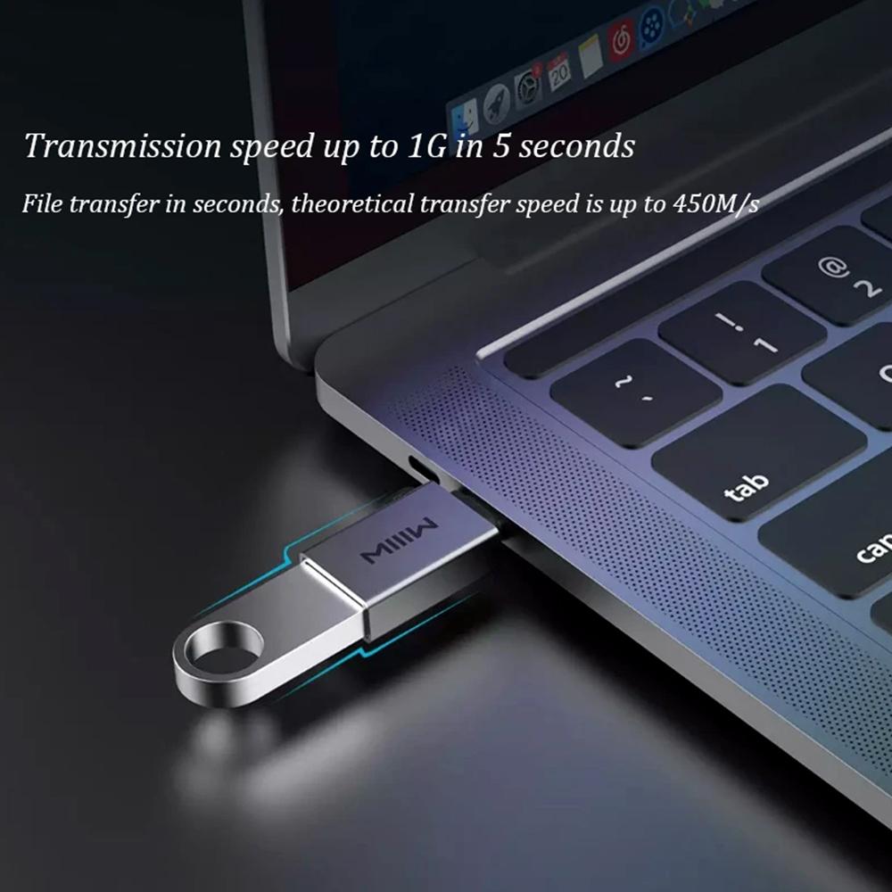 

Адаптер MIIIW USB Type-C OTG Кабель-конвертеры типа C в USB 3.0 Быстрая передача данных Множественная совместимость для мобильного телефона/ноутбука/планшета/Macbook