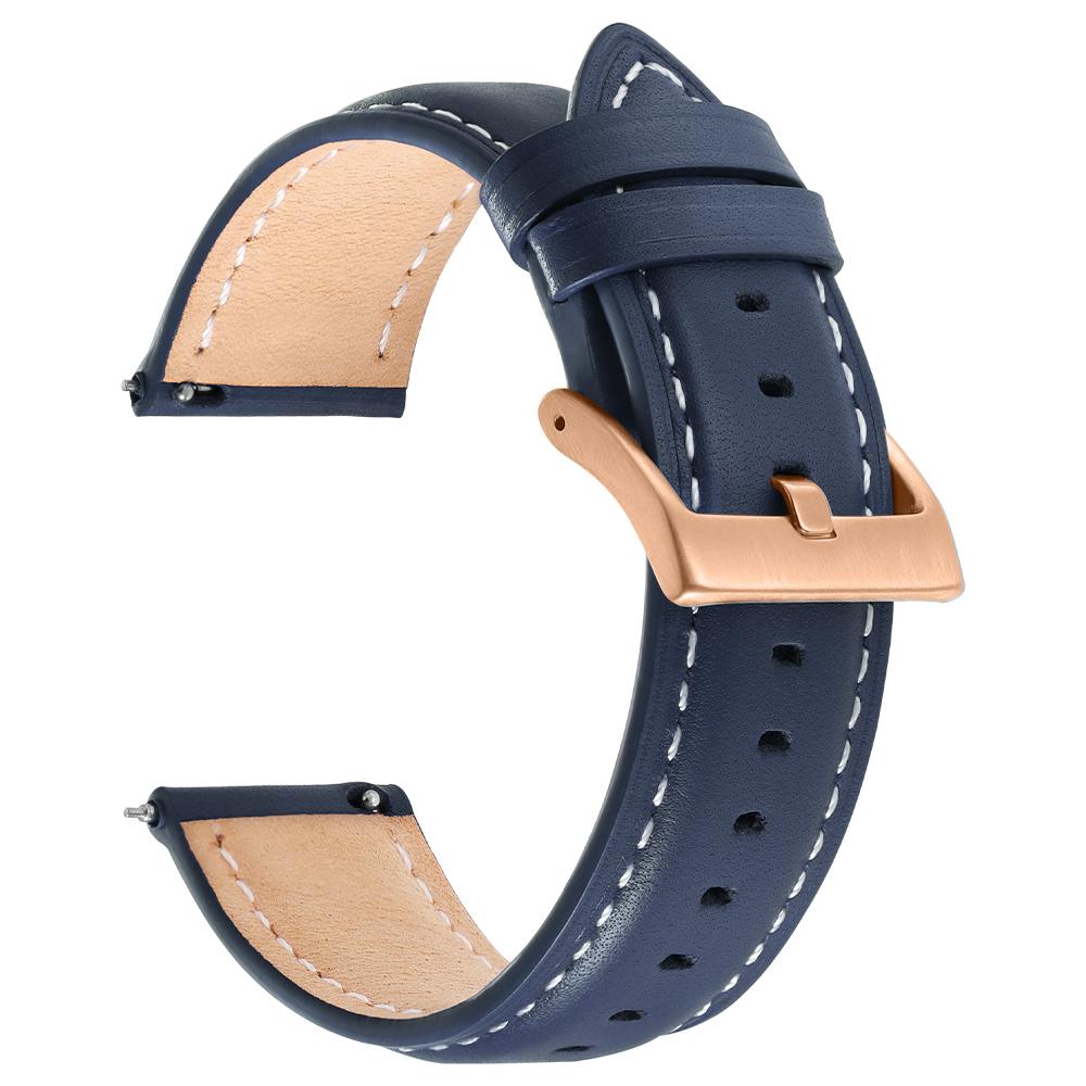 Cinturino per Orologio in Pelle di Vitello Materiale Morbido Cinturino da Polso 18mm 20mm 22mm con Fibbia in Acciaio Inossidabile Accessori per Orologio