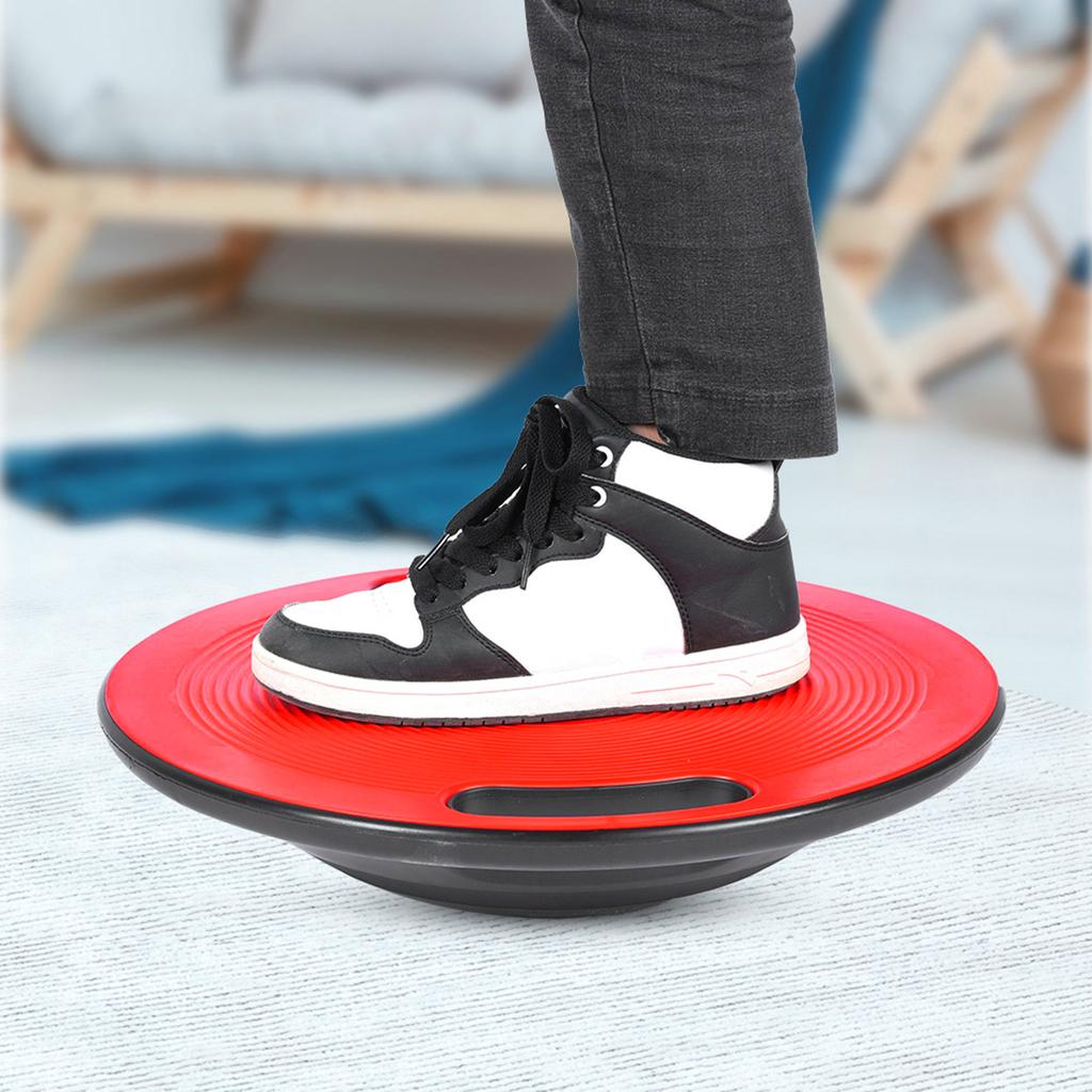 Wobble Balance Round Board Fitness Physio With Handles 40cm*10cm(Red)