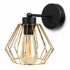 ELEGANT RETRO WALL LAMP WIRE GOLD LOFT