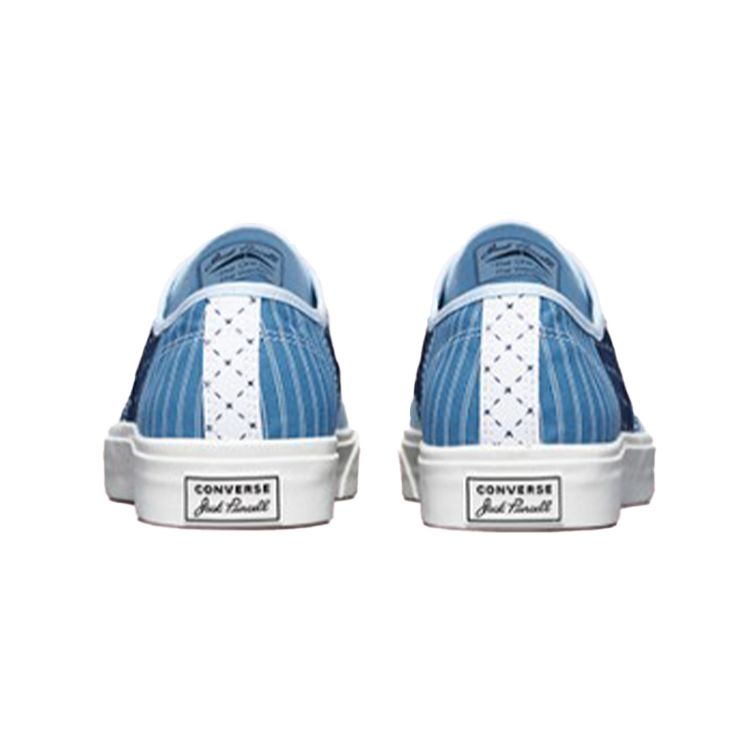 Converse Jack Purcell Smile Fashion Versatile Low Top Canvas Shoes Unisex Sneakers Blue White 171723C
