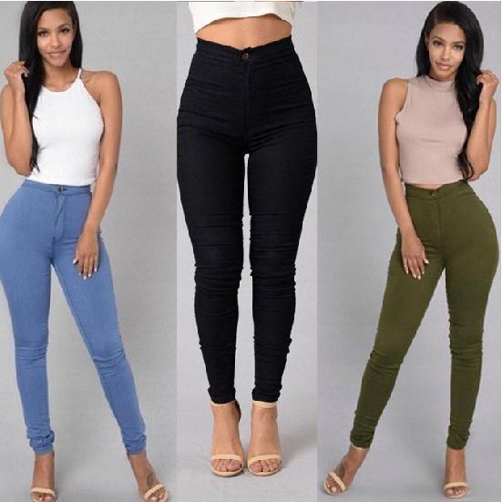 Women's Thin Stretch Candy Color Slim Fit Casual Denim Jeans
