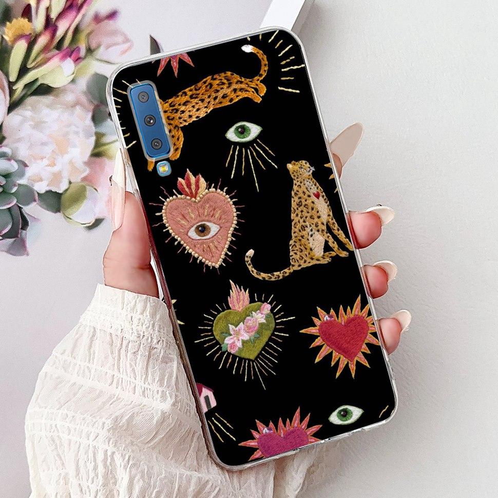 Για Samsung Galaxy A7 (2018) Θήκη Χαριτωμένη Γάτα Μόδα Ζωγραφισμένο Κάλυμμα Μαλακές Θήκες Σιλικόνης Για Samsung A7 A750F 2018 Fundas