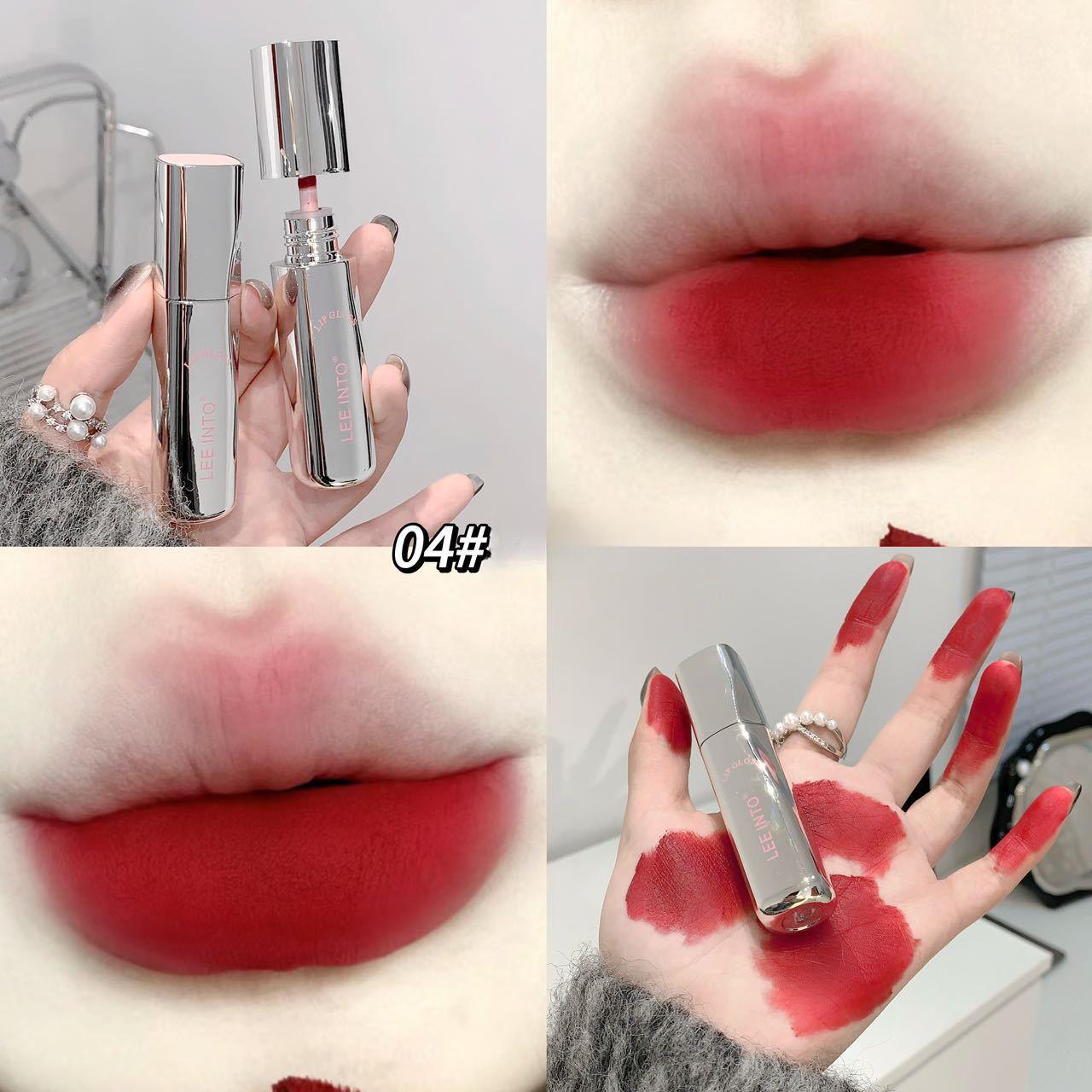 

Захватывающий бархатный матовый блеск для губ, матовый матовый, стойкий цвет, мягкая матовая грязь для губ, нелегко прилипать к чашке, отбеливающая помада