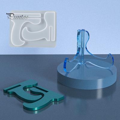 DIY Craft Phone Stand Mold Non-stick Quick Demoulding Easy Clean Casting Tool Reusable Epoxy Resin Casting Mold for Gift