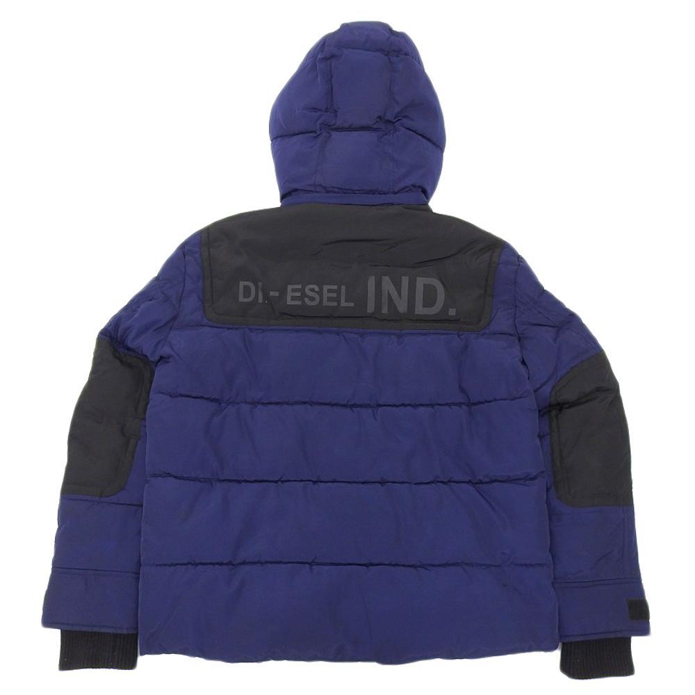 DIESEL RHAVA Hoody Puffer Jacket Men's Navy S Jacket S NavyUsed