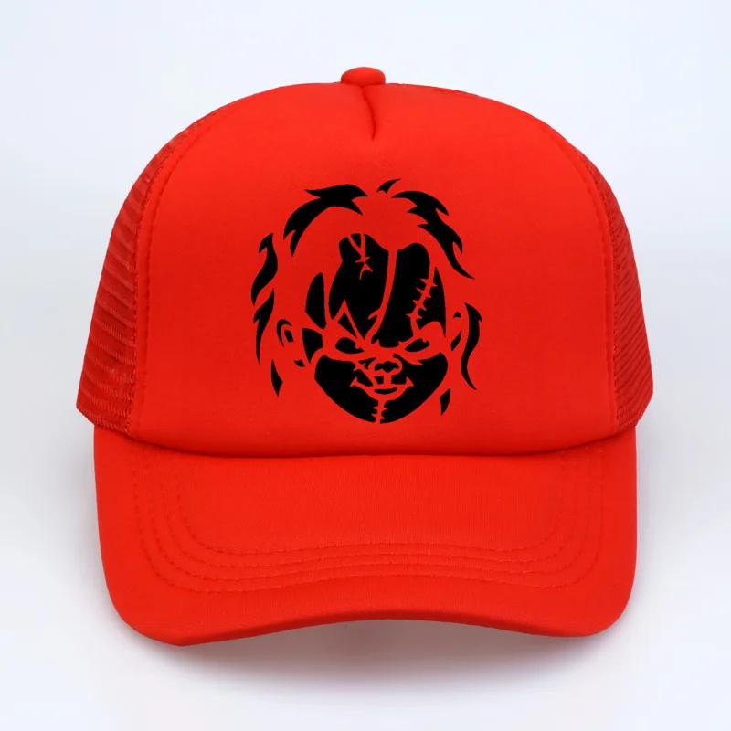 

Chucky Devil Baby Hip Hop mesh trucker cap Fashion leisure 3D Print Fashion High Quality Unisex Women Cotton Baseball Caps