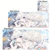 XXL Pastel Pink Anime Girl Mouse Pad Aesthetic Kawaii Mousepad Desk Mat Breathable Fabric Non Slip Rubber Base Desktop Mausepad