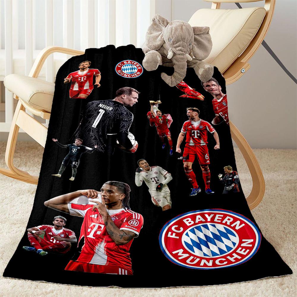 Bayern Munich Blanket Warmthful Decor Great for Seaside Bedding Picnics for All Seasons Modern Unique Gift for Family and Friends Camping