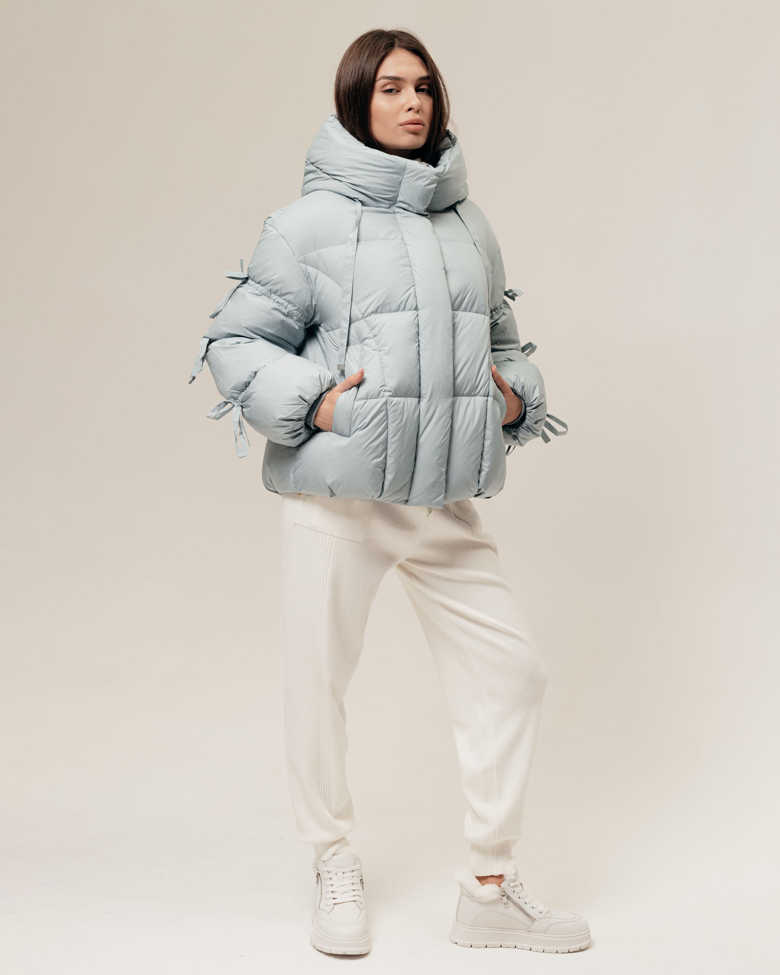 

Жіночий пуховик SNOW OWL 24252 S блакитна M світло-синій колір