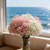 20 buketter av rosa och vita blommor, Realistisk beröring, Simulerade blommor, Centerpiece för årsdagar, Bröllop, Förlovningar, Hotell, Trädgårdar