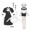Sexy Sweet Kawaii Chinese Maid Qipao Cosplay Kostým Lolita s vysokým rozparkem Roztomilé šaty s mašlí Japonské dívky Y2k