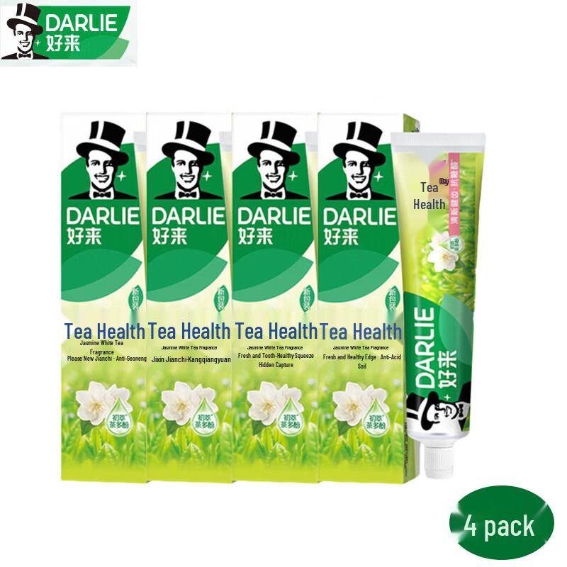 Darlie Jasmine White Tea Toothpaste 4-Pack