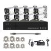 Outdoor HD POE NVR Metal Bullet Camera Set - 4/8/16 Channel