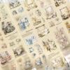 Collage Roll Masking Large Living English Letters Stickers, Materials, Assortment, Stickers, Miskepaa, Cute, Girls, Stylish, PET, Waterproof, Tape,