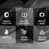 Car Universal Solar Tire Pressure Monitoring System USB Rechargeable High Accuracy TPMS