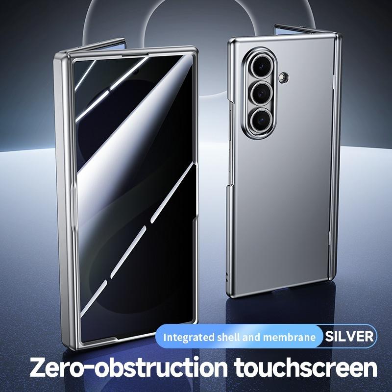 Applicable to Samsung ZFold8Ultra folding mobile phone case fold7 matte skin feeling all-inclusive case film integrated protective case