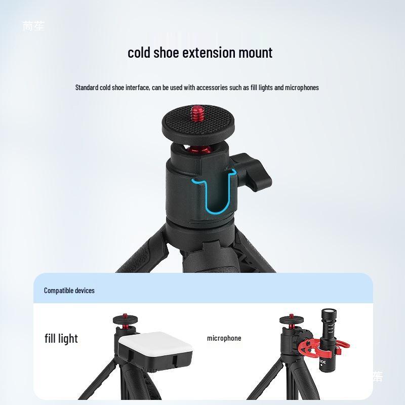 DJI-Compatible Selfie Stick Tripod Extension with Camera Bracket for Handheld Sports and Poc Devices