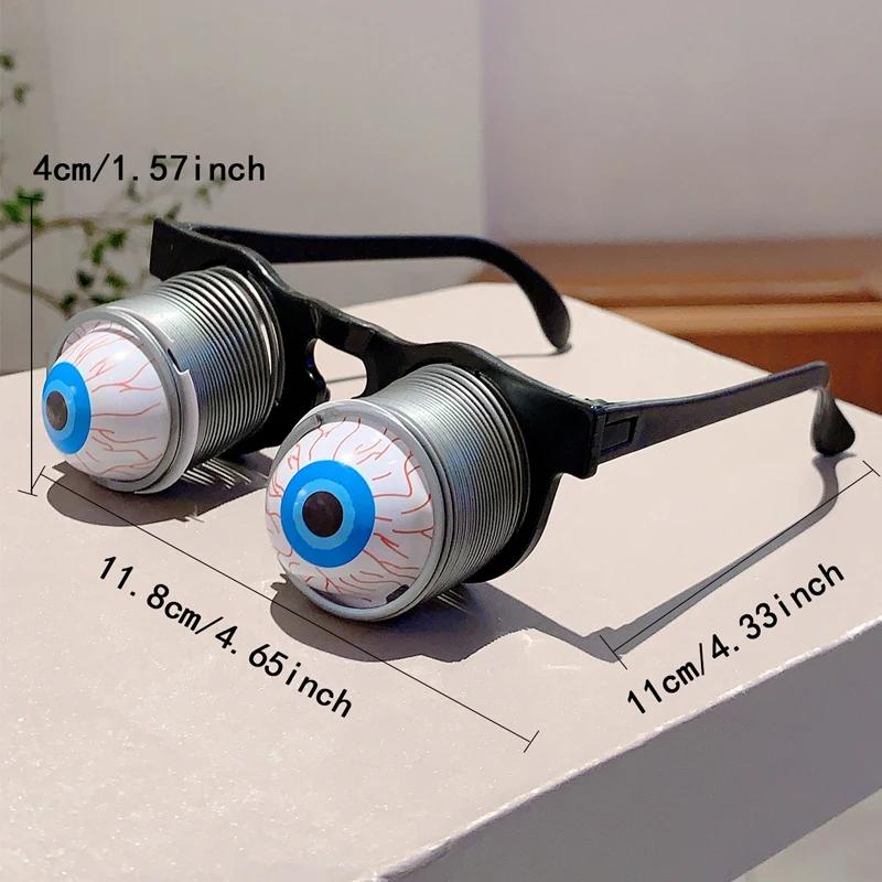 Funny Spring Eyeball Glasses for Children Tricky Festival Party Cosplay Eyewear Kids Scary Halloween Toys Eyeglasses