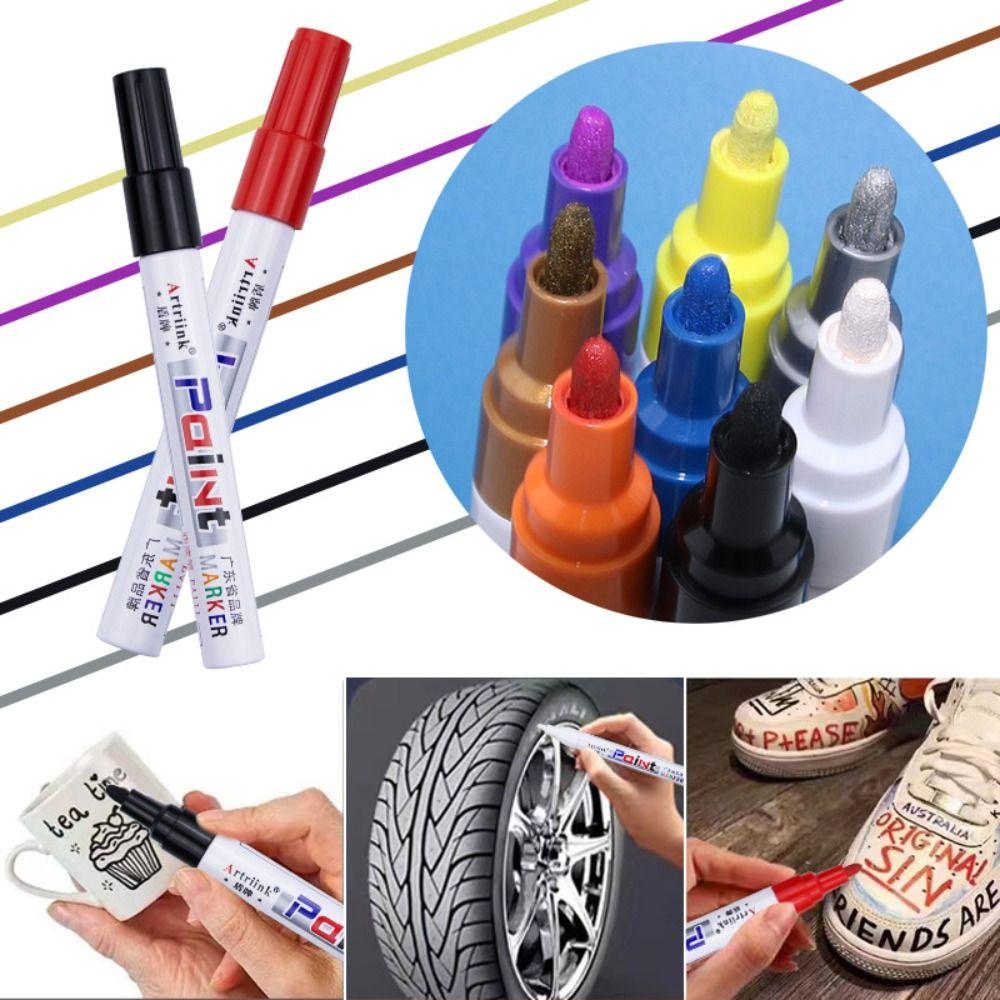 Waterproof Industrial Paint Marker Colorful Sewing Pen Portable Oil Based Pen  Tire Tread