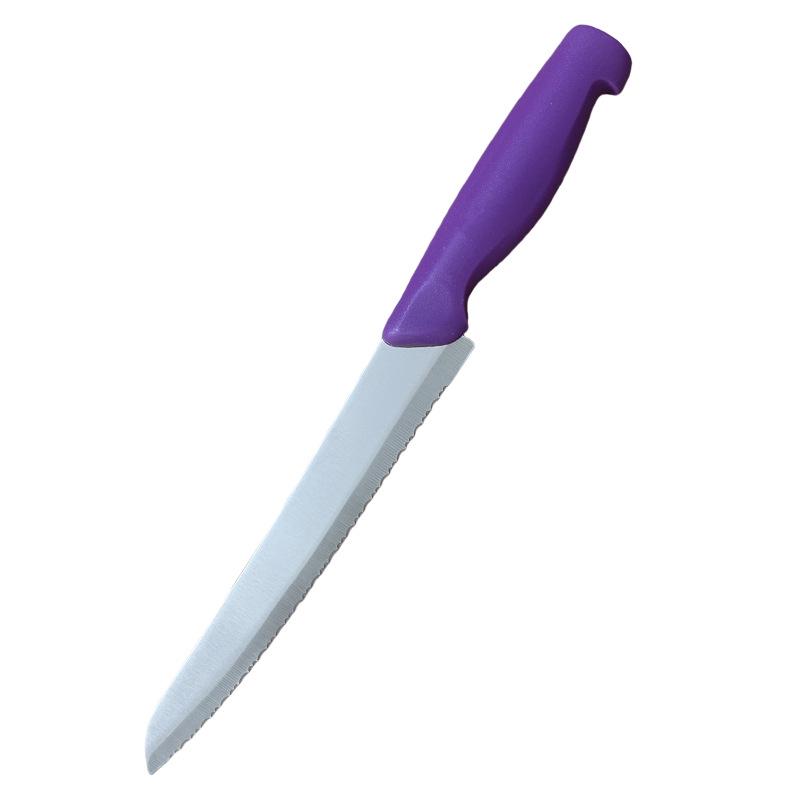 Multipurpose Serrated Stainless Steel Knife for Bread, Steak, and Fruit