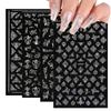 Gold 3D Self-Adhesive Full Cover Nail Stickers for Kids - Wearable Manicure Decals