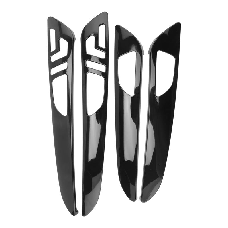 Copertura Pannello Maniglia Interna Porta Auto Nera Striscia Decorativa Parti Accessori Per Mercedes Benz W166 ML GL 2012-2015 GLS GLE 2016-2019