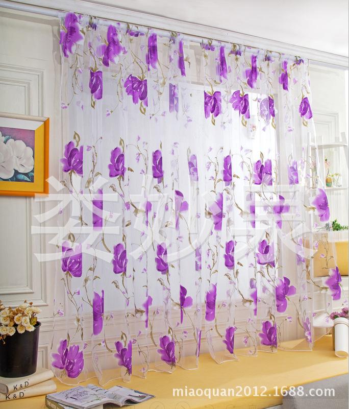 

1Pc Вітальня Сонцезахисний крем Віконні штори Домашній декор Штори Прикраса від сонця Білі прозорі штори для спальні 1*2M