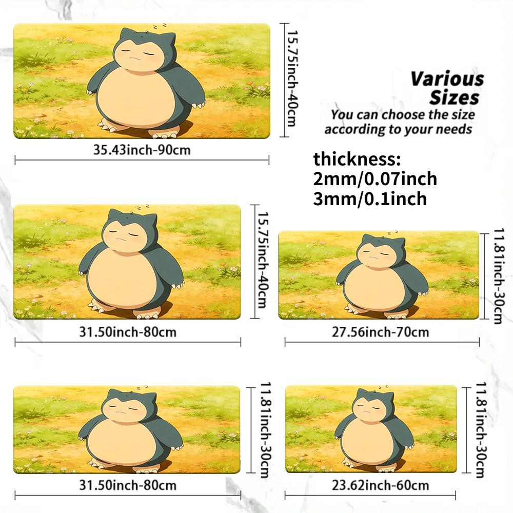 Cute Yellow Psyduck Pattern Large Gaming Mouse Pad 30x80x0.2cm