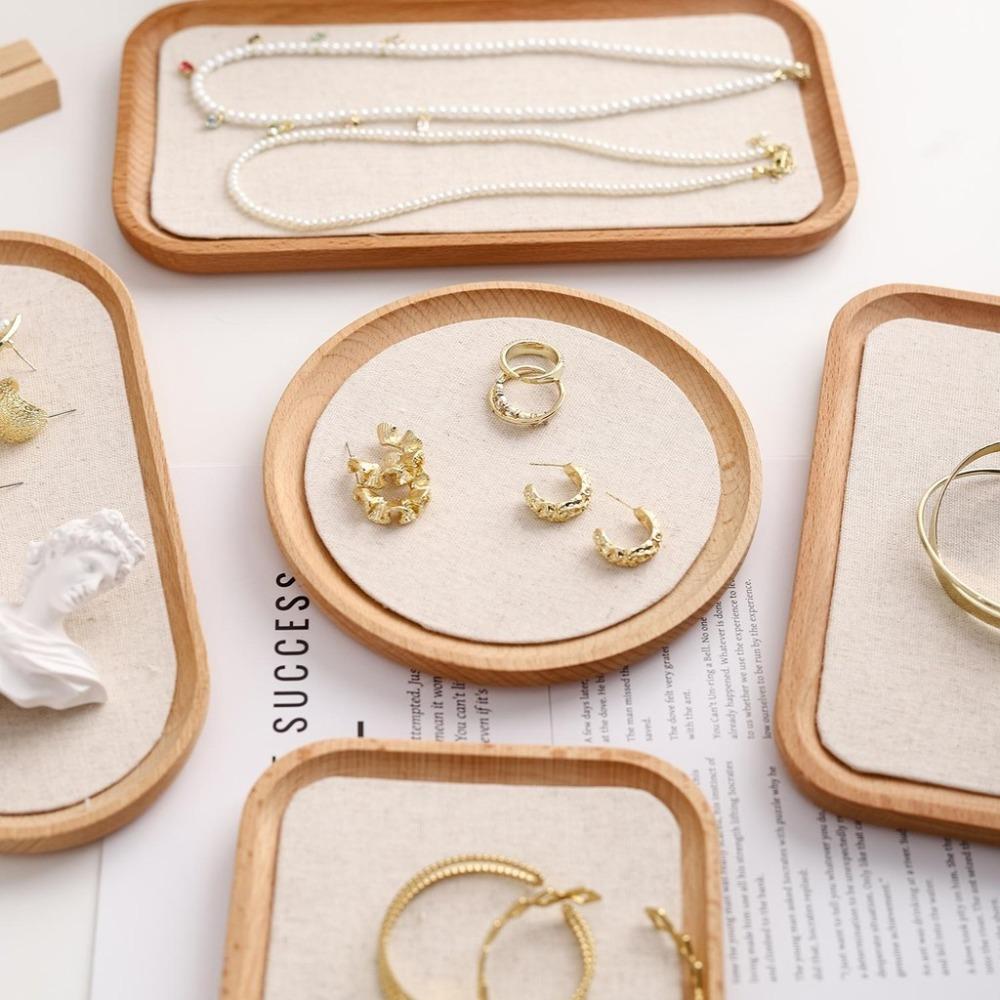 Portable Jewelry Display Plate Stackable Design Bracelet Necklace Tray  Jewelry Organization