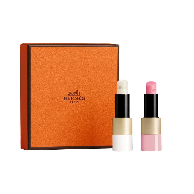 Hermes Lip Lip Double Gift Box Set Moisturizing 5306451 5306451-Lip Balm 3.5g + Magnificent Glossy Lipstick #27