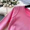 Split Slim Waist Dress for Women Autumn 2025 French Slim Fit and Slimming Elegant Knitted Bodycorn Dresses
