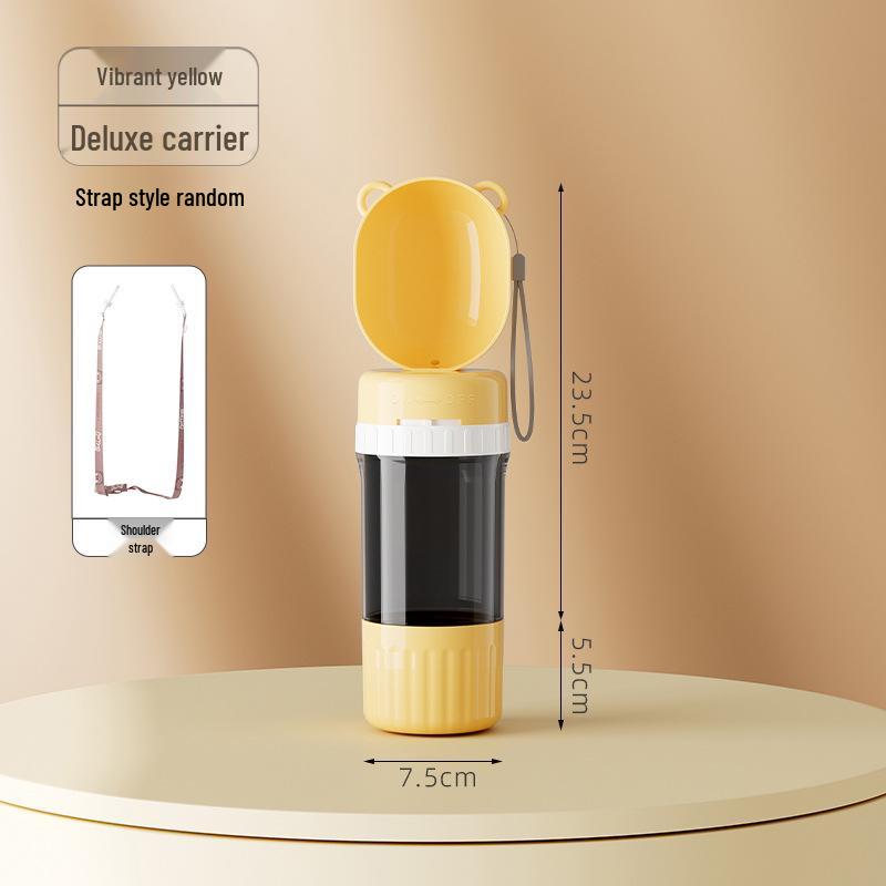 Pet Travel Mug: Portable Water & Food Dispenser for Outdoor Trips