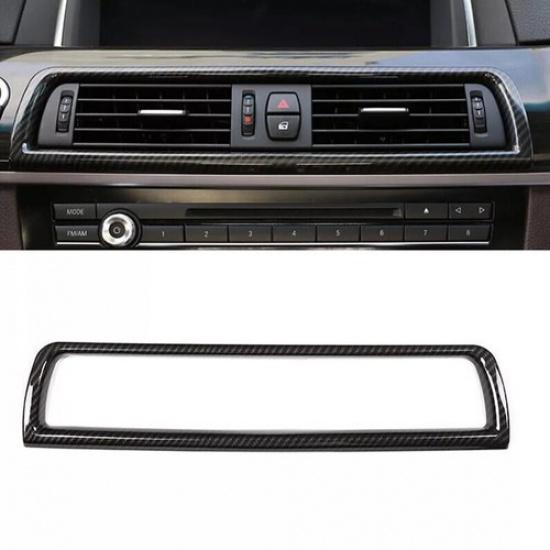 For BMW 5 Series 2011-2017 ABS Carbon Fiber Middle Console Air Outlet Vent Cover