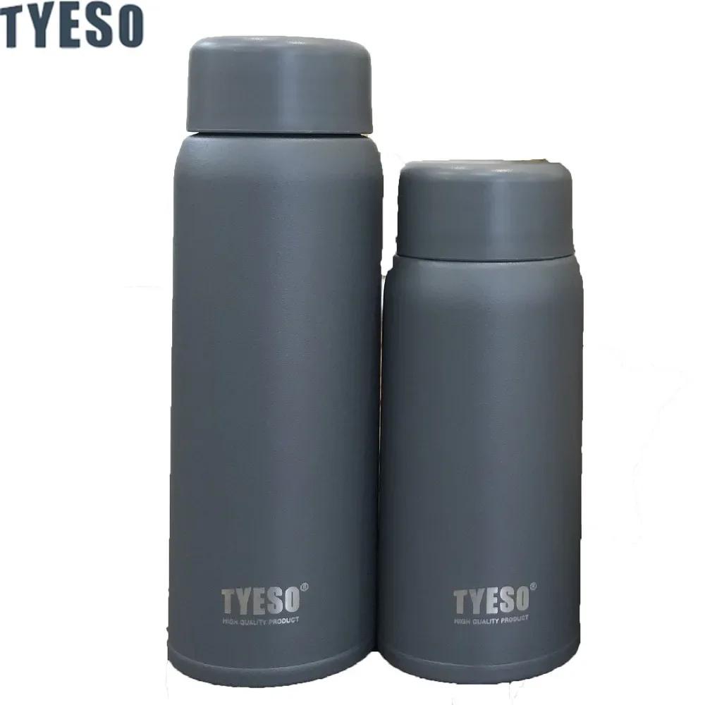 Tyeso Edelstahl-Taschen-Isolierflasche, niedlicher kompakter gerader Becher, hochwertiger, stilvoller Trinkbecher für optimale Flüssigkeitszufuhr