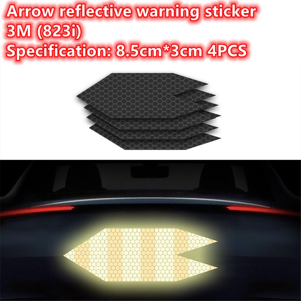 Černé kolo obočí reflexní samolepky na auto zakrývající samolepky na škrábance černý neviditelný dekorativní reflektor