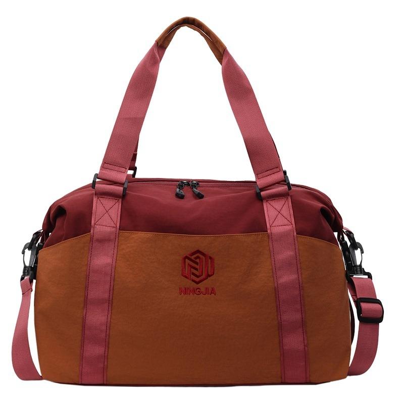 Large capacity travel bag dry and wet separation short trip outdoor fitness bag fashionable versatile shoulder messenger bag