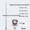 Stainless Steel Dispensing Valve Syringe Needle, 110mm Long, 100mm Tube, Pointed Tip